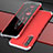 Custodia Lusso Alluminio Cover per Oppo K7 5G Argento e Rosso