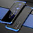Custodia Lusso Alluminio Cover per Oppo K7 5G Blu e Nero