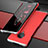 Custodia Lusso Alluminio Cover per Vivo Nex 3 5G Argento e Rosso