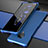 Custodia Lusso Alluminio Cover per Vivo Nex 3 5G Blu