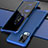 Custodia Lusso Alluminio Cover per Vivo X50 Pro 5G Blu