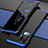 Custodia Lusso Alluminio Cover per Vivo X50 Pro 5G Blu e Nero