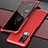 Custodia Lusso Alluminio Cover per Vivo X50 Pro 5G Rosso