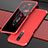 Custodia Lusso Alluminio Cover per Xiaomi Poco X2 Rosso