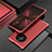 Custodia Lusso Alluminio Cover T01 per Huawei Mate 40 Pro Rosso