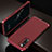 Custodia Lusso Alluminio Cover T01 per Oppo Find X2 Lite Rosso