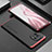 Custodia Lusso Alluminio Cover T01 per Xiaomi Mi 11 5G Rosso e Nero