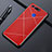 Custodia Lusso Alluminio Cover T02 per Huawei Honor V20 Rosso