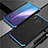 Custodia Lusso Alluminio Cover T02 per Huawei Mate 30 Pro Blu e Nero