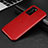 Custodia Lusso Alluminio Cover T02 per Huawei P40 Rosso