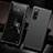 Custodia Lusso Alluminio Cover T02 per Oppo Reno3 Pro Nero