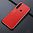 Custodia Lusso Alluminio Cover T02 per Xiaomi Redmi Note 8 Rosso