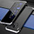 Custodia Lusso Alluminio Cover T03 per Huawei Mate 30 Pro 5G Argento e Nero