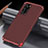 Custodia Lusso Alluminio Cover T04 per Huawei P40 Rosso