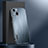 Custodia Lusso Alluminio e Silicone Laterale Cover AT1 per Apple iPhone 13 Azzurro