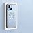 Custodia Lusso Alluminio e Silicone Laterale Cover con Mag-Safe Magnetic JL4 per Apple iPhone 14 Plus Blu