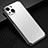 Custodia Lusso Alluminio e Silicone Laterale Cover JL2 per Apple iPhone 14 Plus Argento