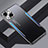 Custodia Lusso Alluminio e Silicone Laterale Cover JL3 per Apple iPhone 14 Blu