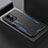 Custodia Lusso Alluminio e Silicone Laterale Cover per OnePlus Nord N20 SE Blu