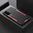 Custodia Lusso Alluminio e Silicone Laterale Cover per Oppo A74 5G Rosso