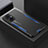 Custodia Lusso Alluminio e Silicone Laterale Cover per Oppo F21 Pro 5G Blu