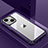 Custodia Lusso Alluminio e Silicone Laterale Cover QC1 per Apple iPhone 14 Viola