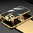 Custodia Lusso Alluminio Laterale Cover A02 per Apple iPhone 14 Pro Max Oro