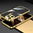 Custodia Lusso Alluminio Laterale Cover A02 per Apple iPhone 14 Pro Oro