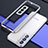 Custodia Lusso Alluminio Laterale Cover A02 per Samsung Galaxy S21 FE 5G Argento