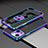 Custodia Lusso Alluminio Laterale Cover A03 per Apple iPhone 13 Mini Blu