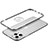 Custodia Lusso Alluminio Laterale Cover JL2 per Apple iPhone 13 Pro Max Argento