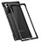 Custodia Lusso Alluminio Laterale Cover N01 per Samsung Galaxy Note 20 Ultra 5G Nero