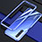 Custodia Lusso Alluminio Laterale Cover per Realme X50m 5G Blu