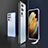 Custodia Lusso Alluminio Laterale Cover per Samsung Galaxy S21 Ultra 5G