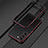 Custodia Lusso Alluminio Laterale Cover per Samsung Galaxy S23 Plus 5G Rosso e Nero