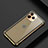 Custodia Lusso Alluminio Laterale Cover T01 per Apple iPhone 11 Pro Oro