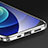 Custodia Lusso Alluminio Laterale Cover T01 per Apple iPhone 12