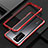Custodia Lusso Alluminio Laterale Cover T01 per Huawei P40 Pro Rosso