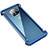 Custodia Lusso Alluminio Laterale Cover T01 per OnePlus 7T Blu