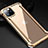 Custodia Lusso Alluminio Laterale Cover T02 per Apple iPhone 11 Pro Oro