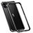 Custodia Lusso Alluminio Laterale Cover T02 per Apple iPhone 12 Nero