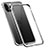 Custodia Lusso Alluminio Laterale Cover T02 per Apple iPhone 12 Pro Argento