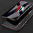 Custodia Lusso Alluminio Laterale Cover T02 per Huawei P20 Pro Rosso e Nero