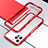 Custodia Lusso Alluminio Laterale Cover T03 per Apple iPhone 12 Pro Rosso