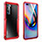 Custodia Lusso Alluminio Laterale Cover T03 per Huawei P40 Pro Rosso