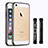 Custodia Lusso Alluminio Laterale per Apple iPhone 5 Nero