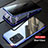 Custodia Lusso Alluminio Laterale Specchio 360 Gradi Cover LK1 per Samsung Galaxy S20 Ultra Blu