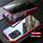 Custodia Lusso Alluminio Laterale Specchio 360 Gradi Cover LK1 per Samsung Galaxy S20 Ultra Rosso