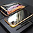 Custodia Lusso Alluminio Laterale Specchio 360 Gradi Cover M01 per Apple iPhone 11 Pro Oro
