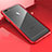 Custodia Lusso Alluminio Laterale Specchio 360 Gradi Cover M01 per Apple iPhone 6S Plus Rosso
